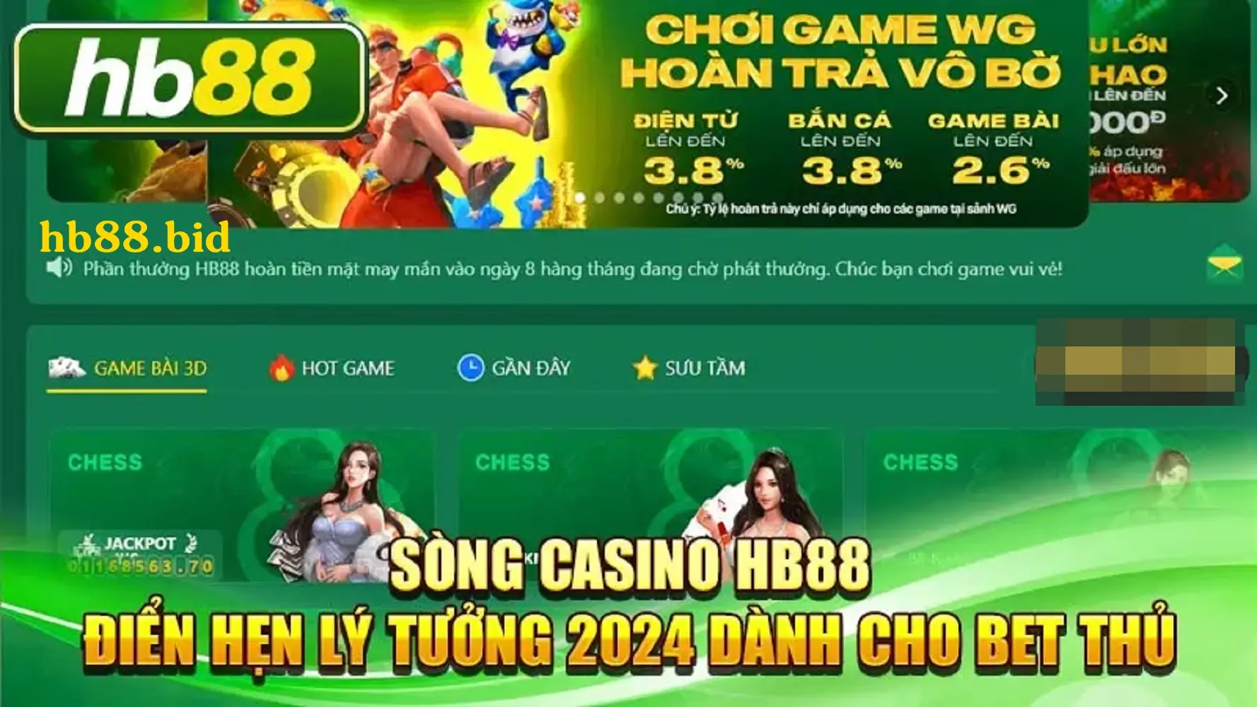 Truy cập ngay game bài Hb88